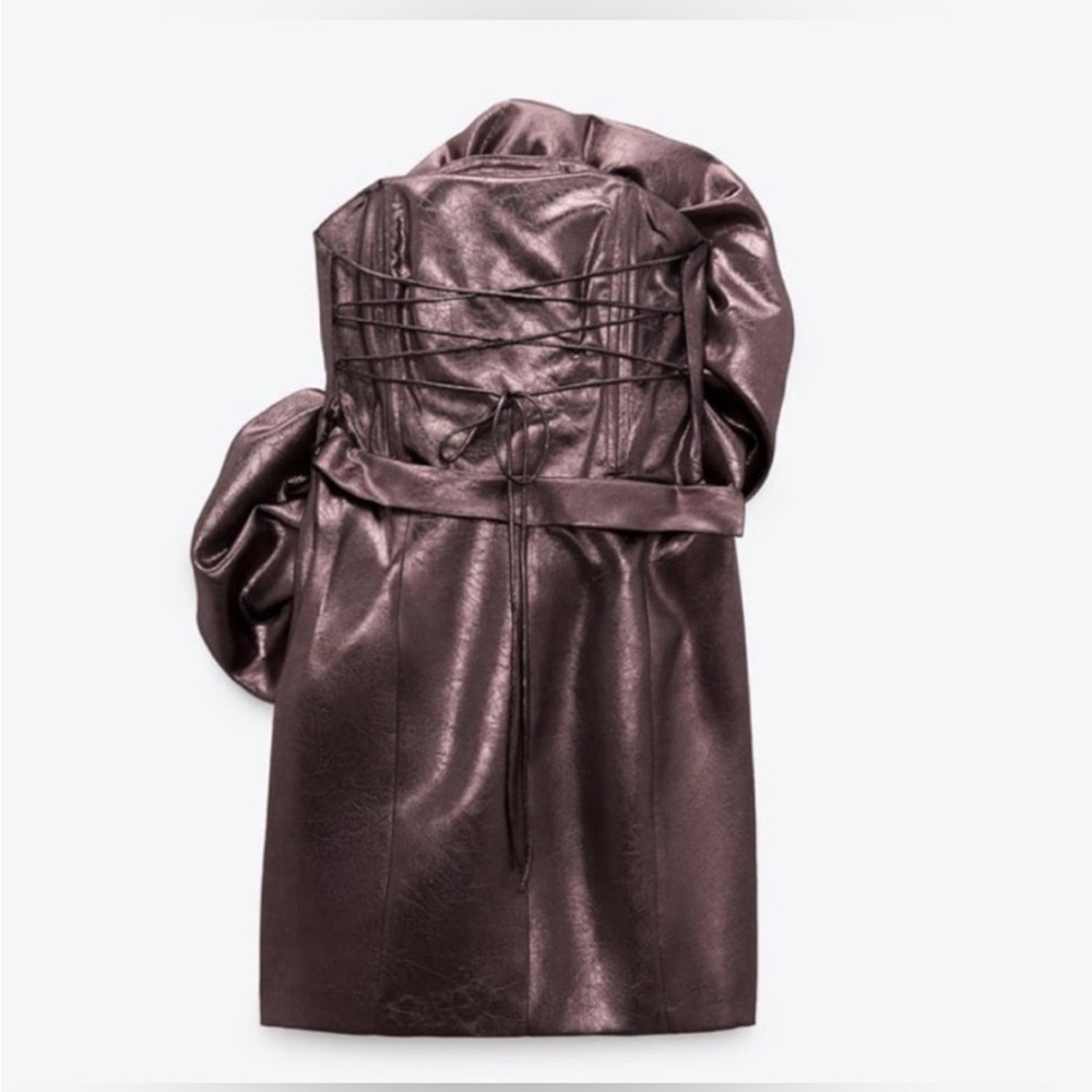 NWT ZARA Voluminous Flower Dress Perfect For New Year Party - Picture 4 of 11